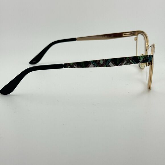 Mo Eyewear Spain MO UPPER 299M A 52-17-140 Gold/Zebra Eyeglasses Frame‎ H13095 main image 4